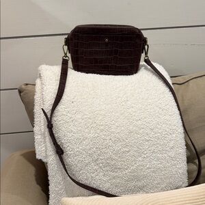 Madewell Camera Bag crossbody Real leather - Elegant Brown